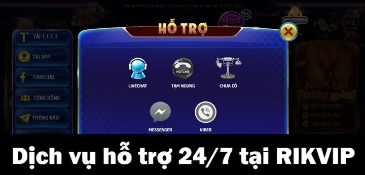 Trang chủ Rikvip 67 Nâng cao trải nghiệm với dịch vụ Rikvip hỗ trợ 24/7