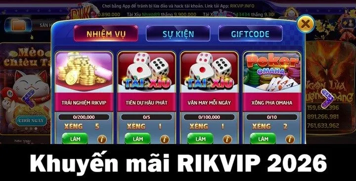 Trang chủ Rikvip 66 Loạt sự kiện & chương trình khuyến mãi Rikvip 2026