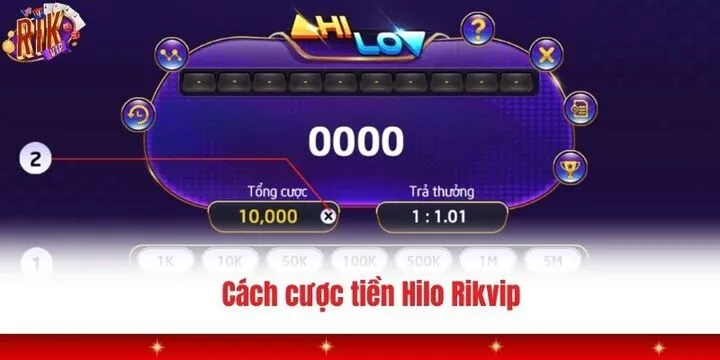 Các thông số tổng hợp của game bài Hilo Rikvip 