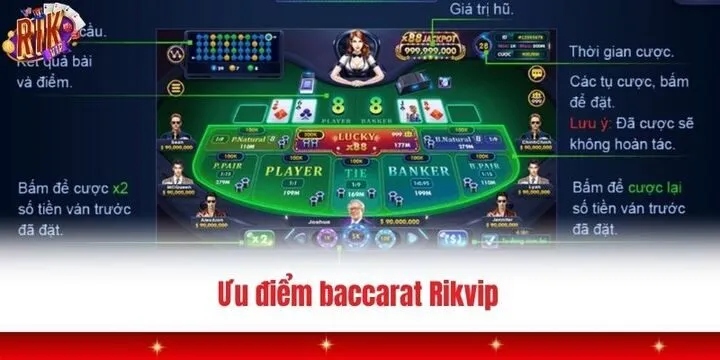 Baccarat Rikvip - Trải nghiệm game bài online siêu đỉnh cao 3 3 điểm nhấn nổi bật baccarat Rikvip